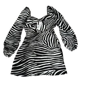 Steve Madden Zebra Print Mini Dress NWT Size 4